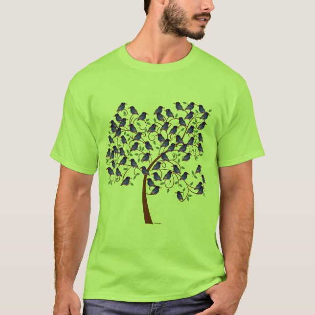 Murmuration of Starlings T-Shirt (Front)