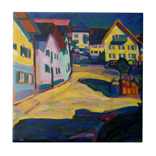 Murnau Burggrabenstrasse 1 - Wassily Kandinsky Ceramic Tile (Front)