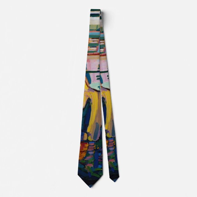 Murnau Burggrabenstrasse 1 - Wassily Kandinsky Neck Tie (Front)