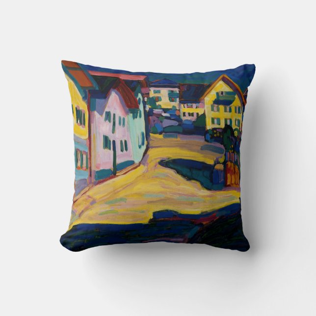 Murnau Burggrabenstrasse 1 - Wassily Kandinsky Throw Pillow (Front)