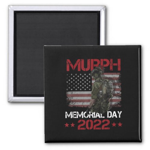 Murph 2022 Happy Memorial Day 4th Of July US Flag  Magnet