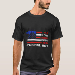 Murph Challenge Memorial Day Workout Wod American  T-Shirt