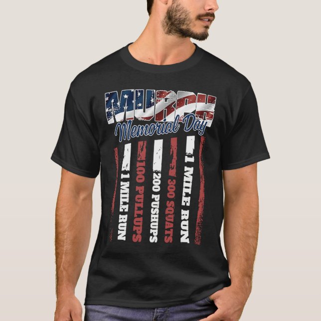 Murph Memorial Day American Workout Challenge T-Shirt (Front)