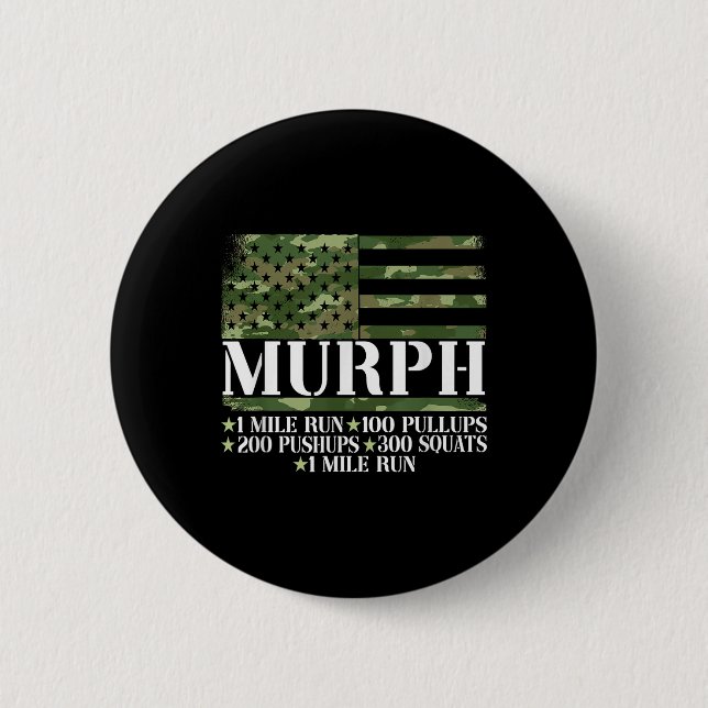 Murph Memorial Day Workout  Button (Front)