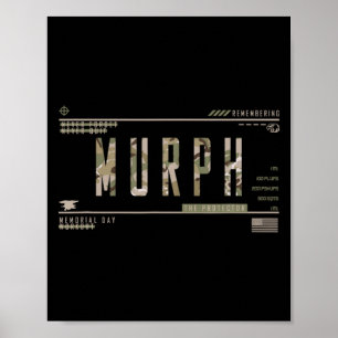Murph memorial day workout wod military wor Murph  Poster