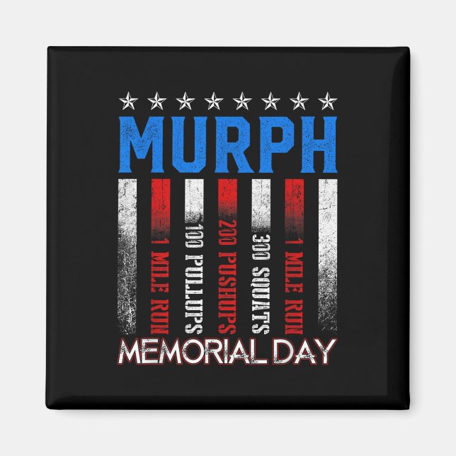 Murph Workout Exercise Challenge Murph Memorial Magnet (Front)