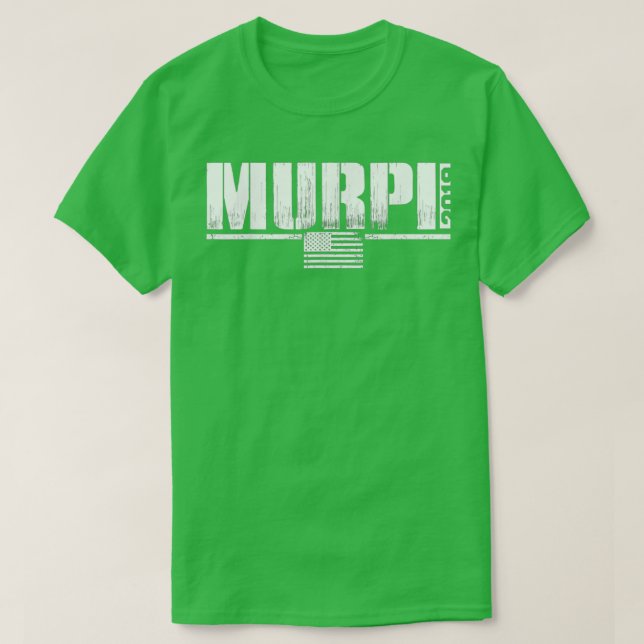 Murph Workout Veteran Memorial Day Military T-Shirt (Design Front)