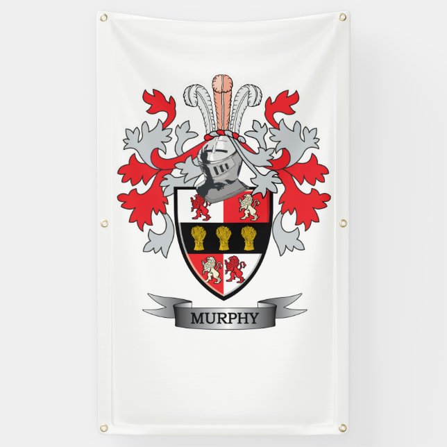 Murphy Coat of Arms Banner (Vertical)