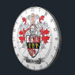 Murphy Coat of Arms Dart Board<br><div class="desc">Get your Murphy surname family crest or coat of arms printed on all these inexpensive gifts.  Irish Murphy Family Crest and Murphy Coat of Arms</div>