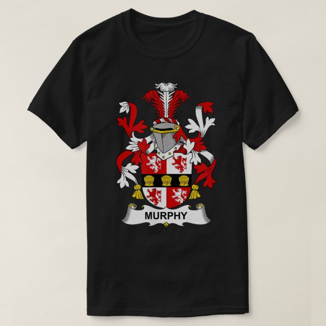 Murphy Coat of Arms Family Crest  T-Shirt (Design Front)