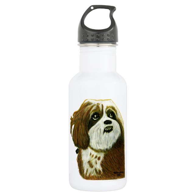 MURPHY doggie jGibney The MUSEUM Zazzle Stainless Steel Water Bottle (Front)