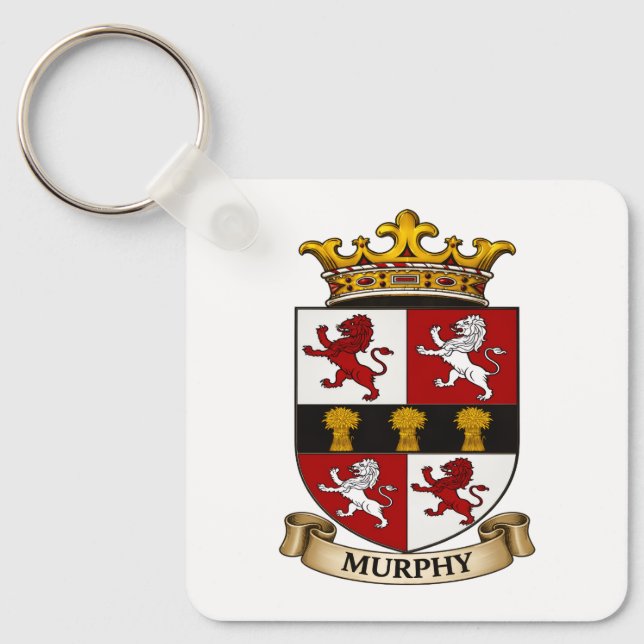 Murphy Family Coat of Arms Keychain (Front)