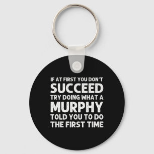 Murphy Funny Surname Family Tree Birthday Reunion Keychain