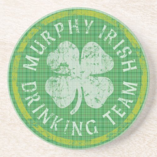 Murphy Irish Drinking Team Coaster
