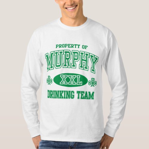 Murphy Irish Drinking Team T_Shirt