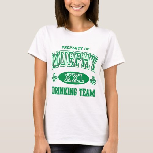 Murphy Irish Drinking Team T_Shirt