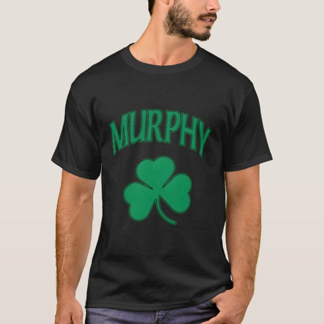 Murphy Irish Family Shamrock St Patricks Day T-Shirt (Front)