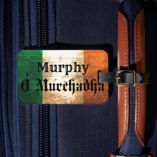 Murphy Irish Flag Luggage Tag