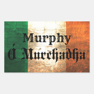 Murphy Irish Flag Rectangular Sticker