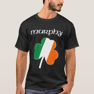 Murphy Irish Last Name Gift Ireland Flag Shamrock T-Shirt