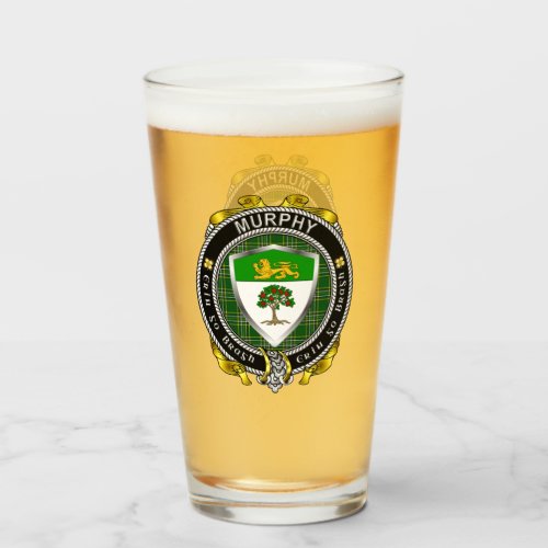 Murphy Irish Shield Beer Glass