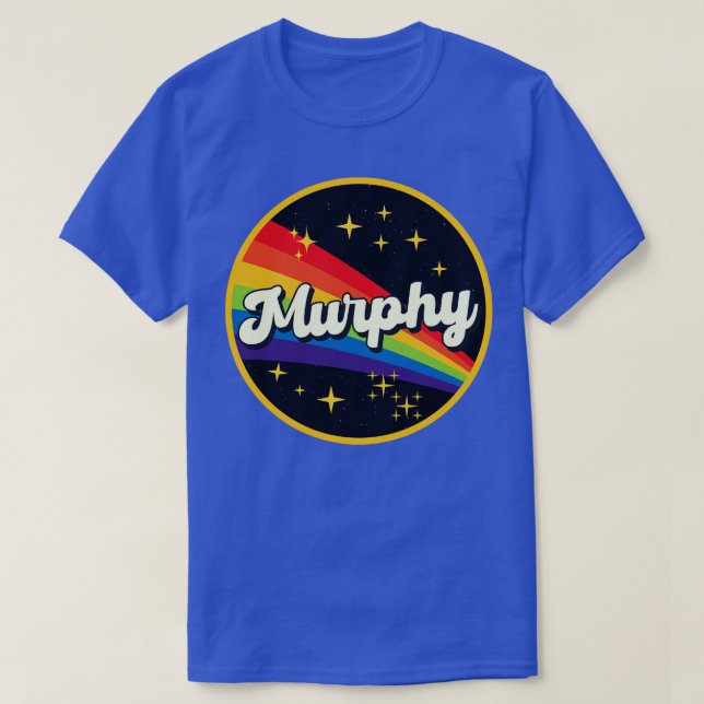 Murphy Rainbow In Space Vintage Style T-Shirt (Design Front)