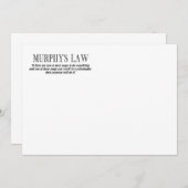 Murphy’s law (Front/Back)