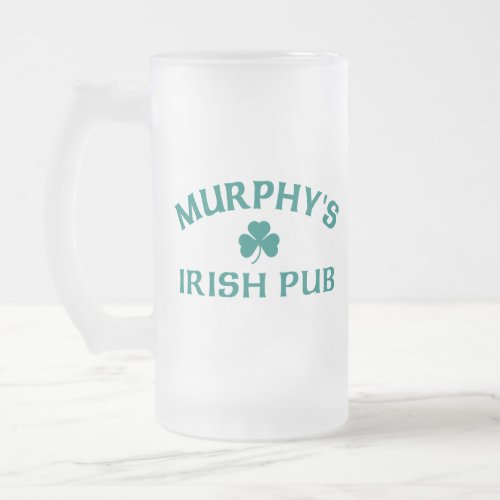 Murphys Irish Pub  Frosted Glass Beer Mug