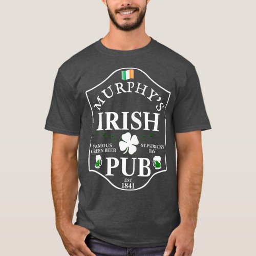 MURPHYS IRISH PUB St Patricks Day Personalized T_Shirt