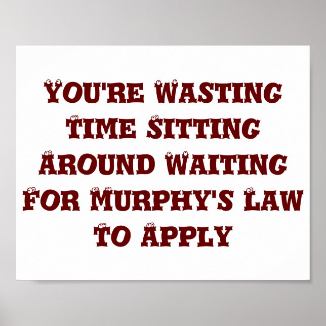 Murphy's Law Poster (Front)