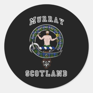 Murray Atholl Tan Clan Badge Athletic Style Classic Round Sticker