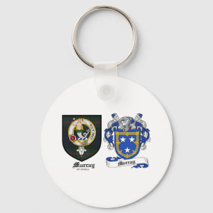 Murray Clan Crest & Murray Coat of Arms Keychain
