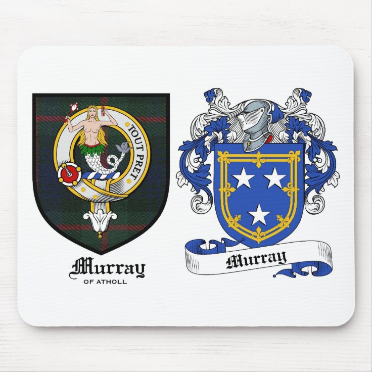 Murray Clan Crest & Murray Coat of Arms Mouse Pad Zazzle