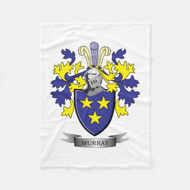 Murray Coat of Arms Fleece Blanket (Front)