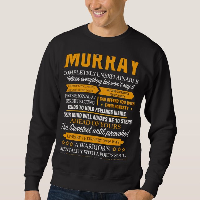MURRAY completely unexplainable family christmas Sweatshirt (Front)