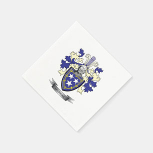 Murray Family Crest Coat of Arms Napkins