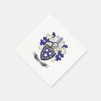 Murray Family Crest Coat of Arms Napkins