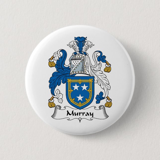 Murray Family Crest Pinback Button (Front)