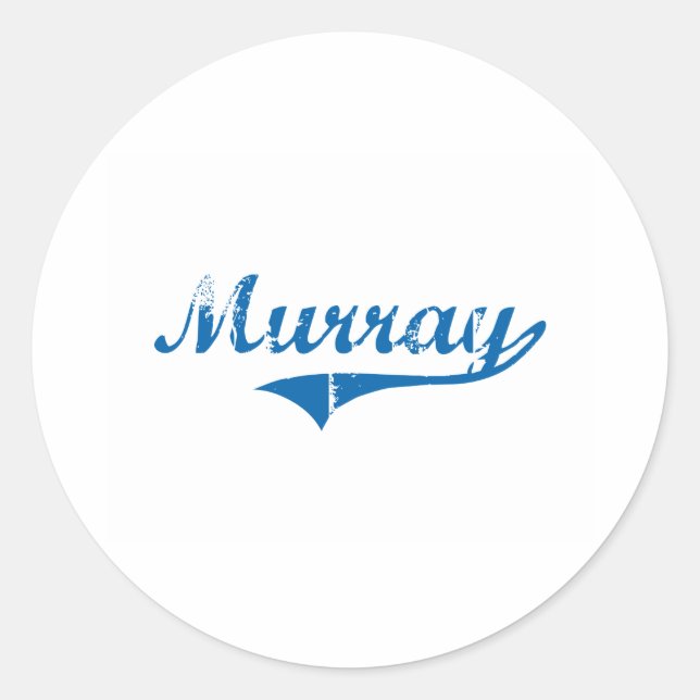Murray Kentucky Classic Design Round Sticker (Front)