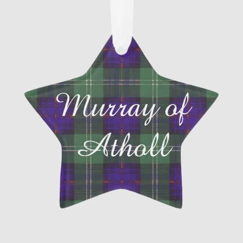 Murray of Atholl clan Plaid Scottish kilt tartan Ornament