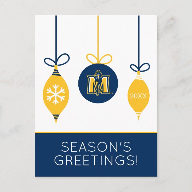 Murray State Racers | Christmas Holiday Postcard (Front)
