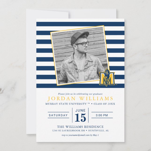 Murray State Racers | Graduate Announcement (Front)