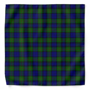 Murray tartan blue green plaid bandana