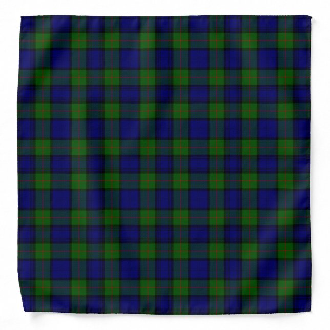 Murray tartan blue green plaid bandana (Front)