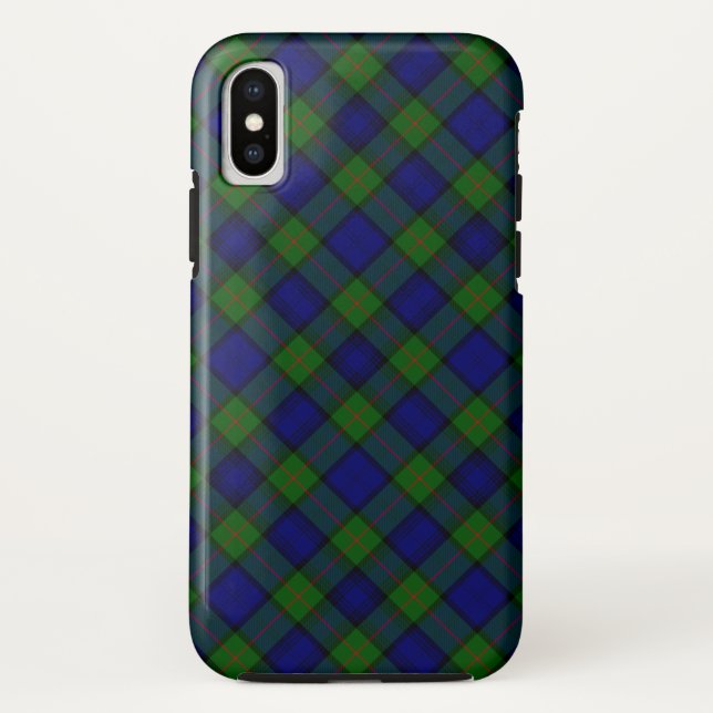 Murray tartan blue green plaid Case-Mate iPhone case (Back)