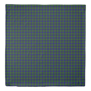 Murray tartan blue green plaid duvet cover