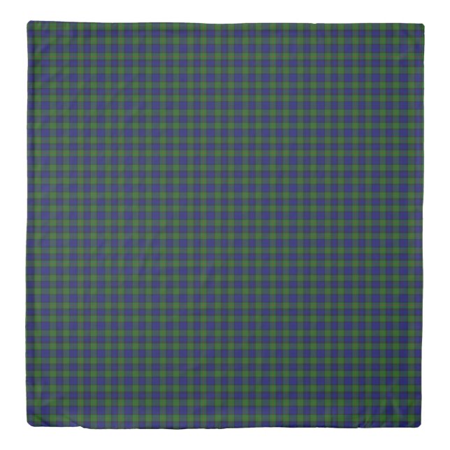 Murray tartan blue green plaid duvet cover (Front)