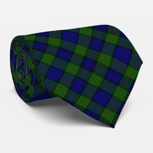 Murray tartan blue green plaid neck tie