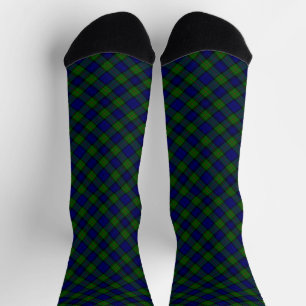 Murray tartan blue green plaid socks