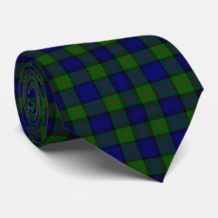Murray tartan blue green plaid tie